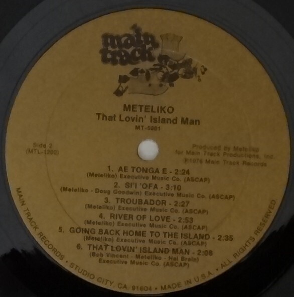 That Lovin' Island Man / Geoffrey Meteliko / '1976 Main Track Records/ Hawaii_画像8