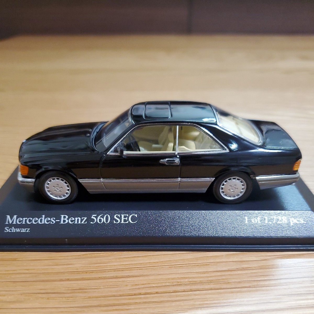 1/43 ミニチャンプス MINICHAMPS ミニカー/Mercedes-Benz 560 SEC 1986 Schwarz/メルセデス・ベンツ 560 Sクラス ブラック