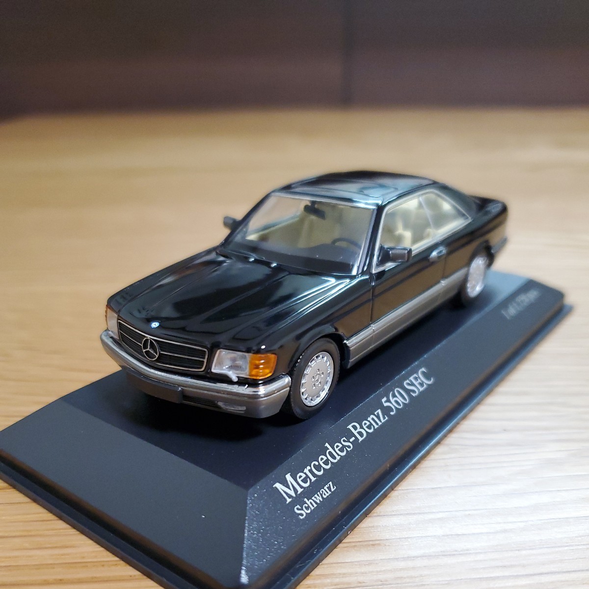 1/43 ミニチャンプス MINICHAMPS ミニカー/Mercedes-Benz 560 SEC 1986 Schwarz/メルセデス・ベンツ 560 Sクラス ブラック_画像5