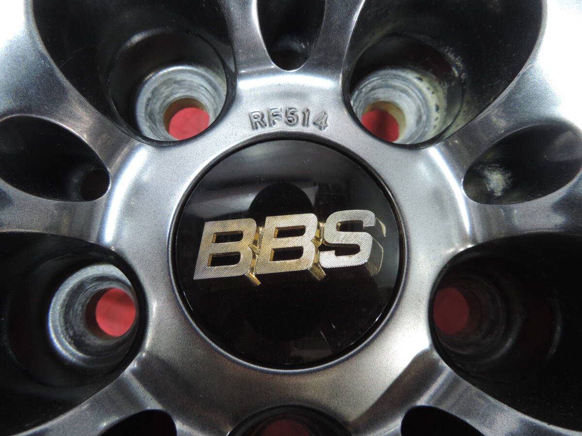 【中古アルミ】☆格安☆ BBS RF514 DB 18インチ 8J +43 5H114.3 鍛造 軽量 FORGED ホイール アルファード ヴェルファイア クラウン マークXの画像9