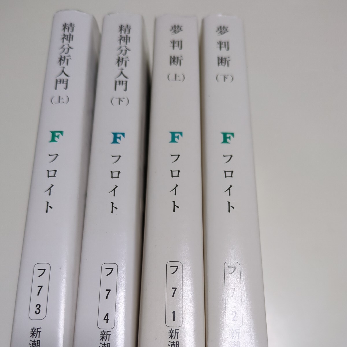 フロイト文庫4冊セット 改版 精神分析入門(上下巻) 夢判断(上下巻) 新潮文庫 高橋義孝 下坂幸三 中古_画像2