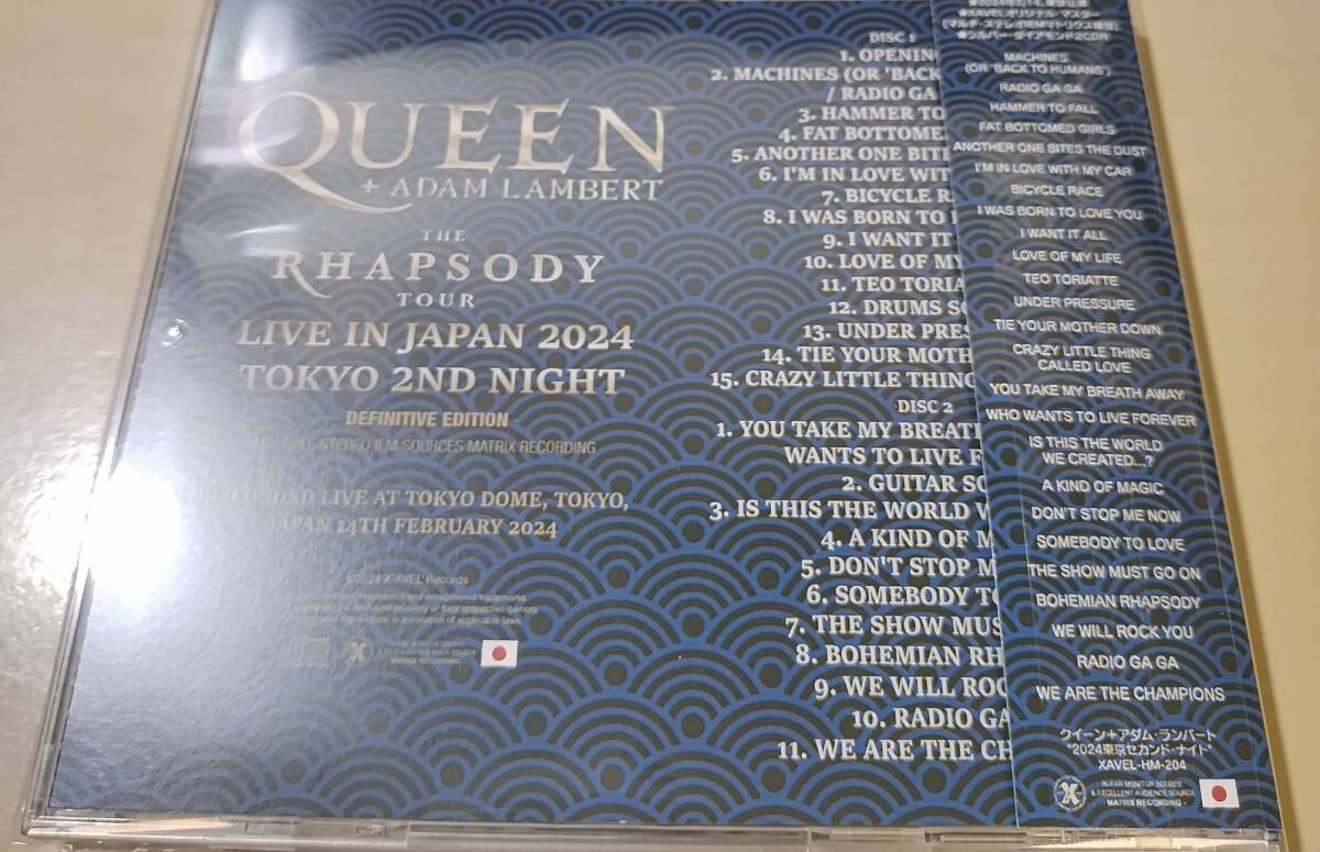 Queen + Adam Lambert 「The Rhapsody Tour Japan 2024 Tokyo 2nd Night」限定仕様 XAVEL_画像2