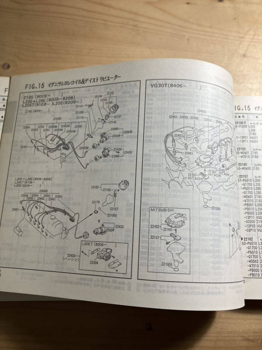 NISSAN レパード・レパードTR-X 主要整備部品カタログ　1986/12発行_画像6