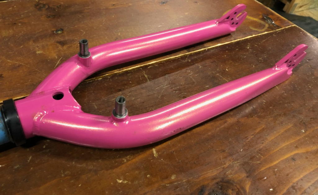 自転車 BMX フォーク 20インチ フラット SUELO FORK PINK 送料無料