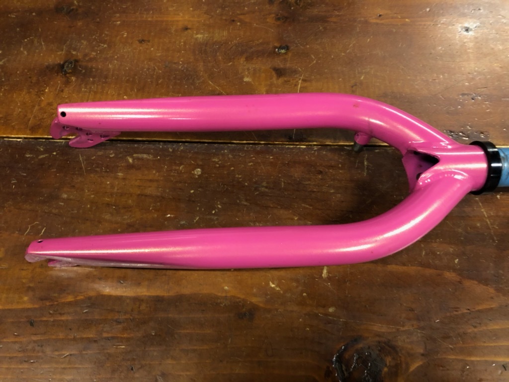 自転車 BMX フォーク 20インチ フラット SUELO FORK PINK 送料無料