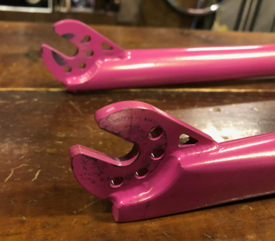 自転車 BMX フォーク 20インチ フラット SUELO FORK PINK 送料無料