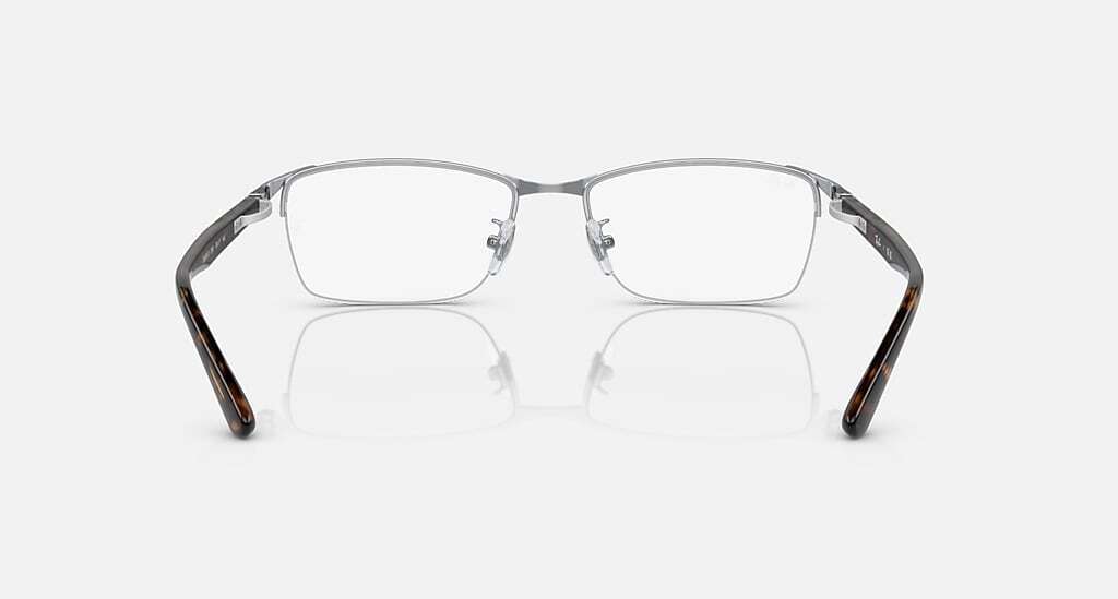 新品 レイバン RX6501D-2595-55 ① メガネ フレーム シルバー 専用ケース付 正規品 _画像5