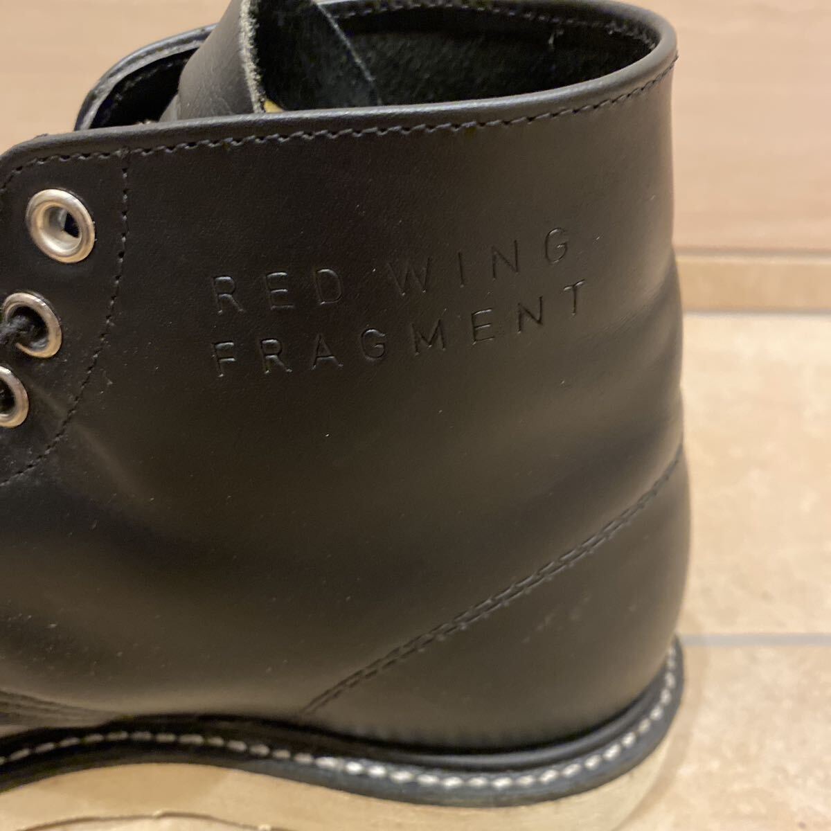 FRAGMENT RED WING 別注 レッドウィング 4665 ブラッククローム プレーントゥ 4679 フラグメント コラボ 藤原ヒロシ PT91 茶芯_画像4