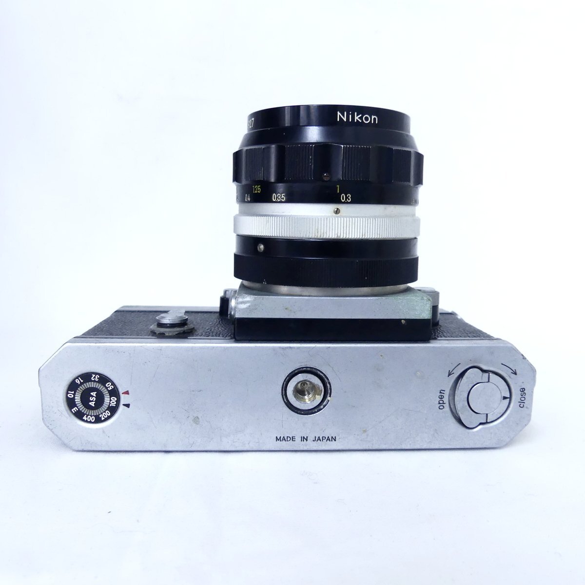 Nikon ニコン F アイレベル + NIKKOR-O Auto F2 35mm 空シャッターOK 現状 USED /2403C_画像4