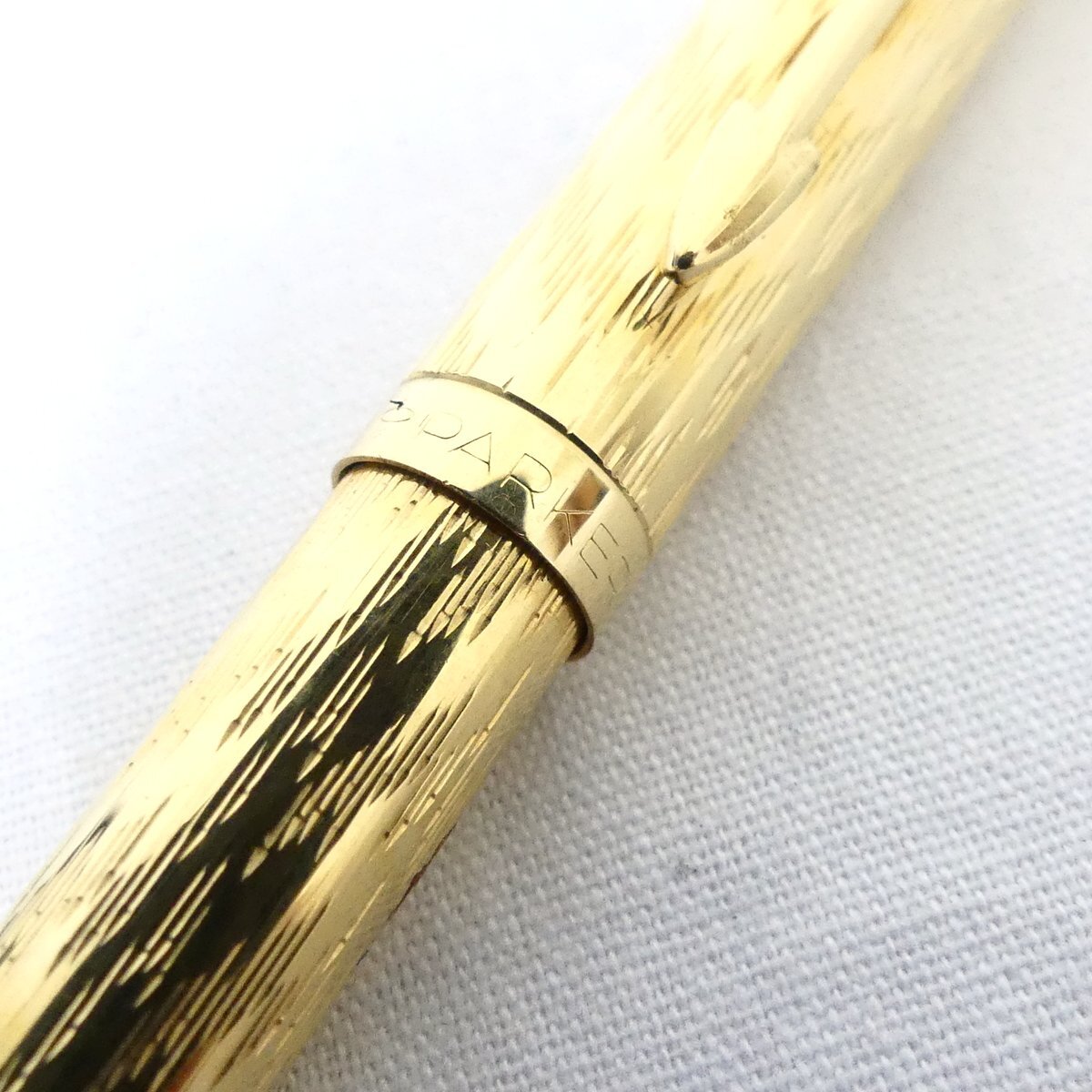 PARKER パーカー 20μ フランス製 ゴールドカラー ノック式 ボールペン 筆記未確認 USED /2403C_画像5