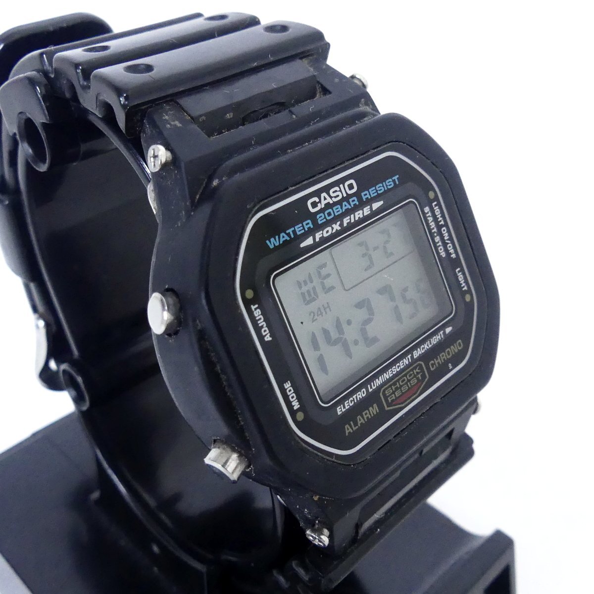 CASIO カシオ G-SHOCK Gショック DW-5600E ブラック デジタル 腕時計 動作品 USED /2403C_画像3