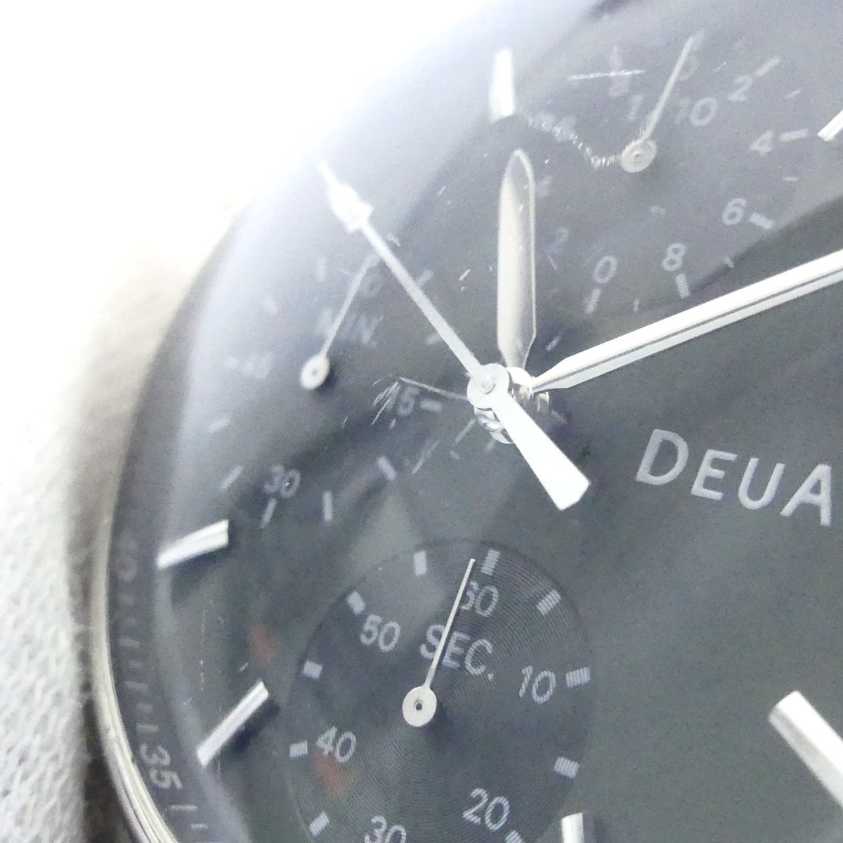 SEIKO セイコー ALBA アルバ DEUA グリーン文字盤 V657-6040 クロノグラフ クォーツ 腕時計 現状品 USED /2403C_画像3