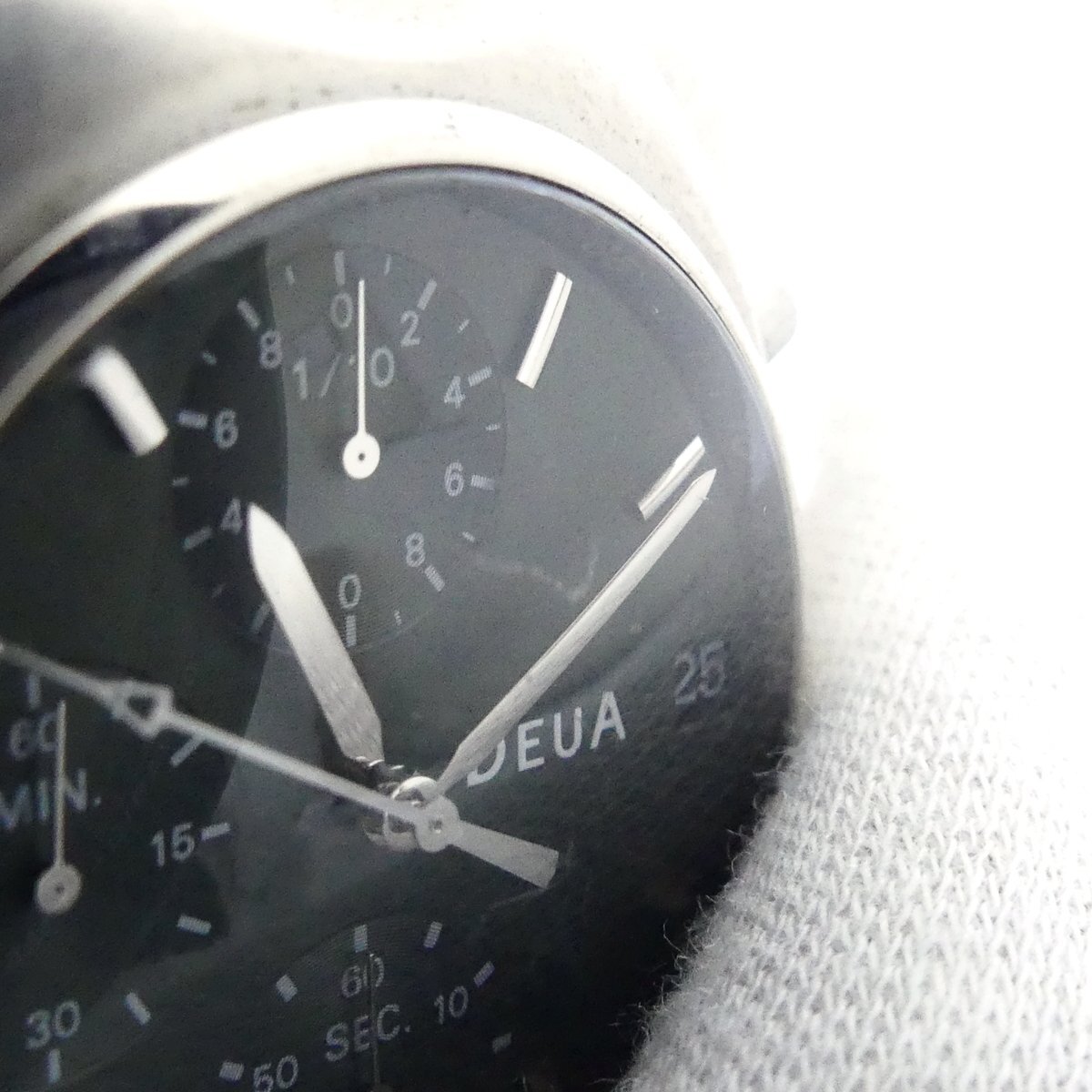 SEIKO セイコー ALBA アルバ DEUA グリーン文字盤 V657-6040 クロノグラフ クォーツ 腕時計 現状品 USED /2403C_画像4