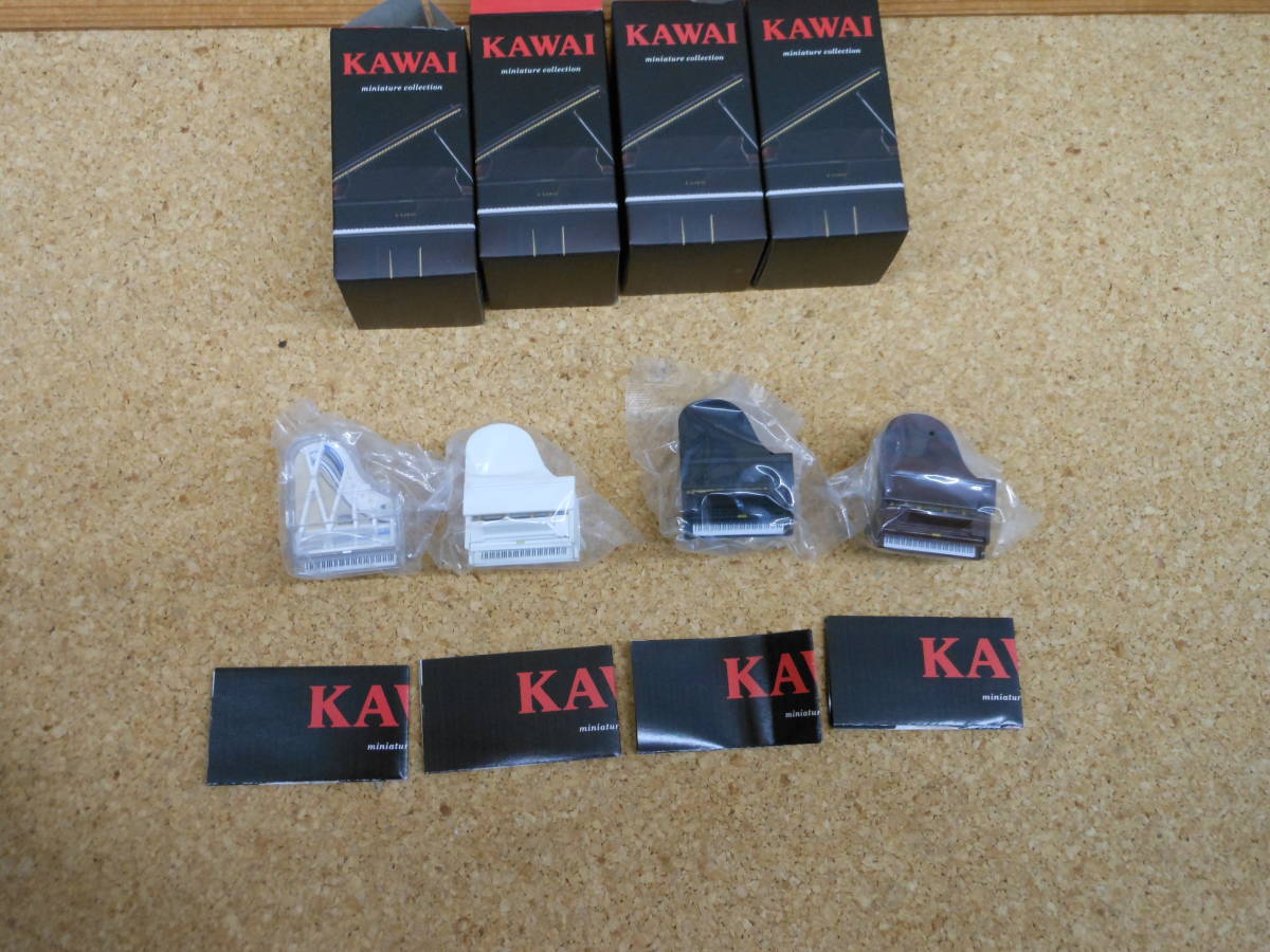 内袋未開封■KAWAI ミニチュアコレクション BOX版 河合楽器製作所 ノーマル全4種セットの画像2