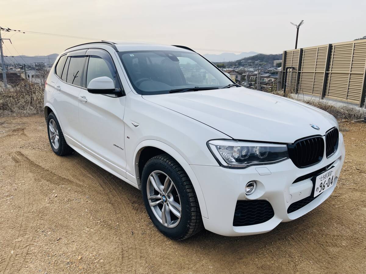 平成27年式,ＢＭＷ X3 X drive 320ｄＭスポーツ ,4wd ターボサンルーフ,WY20,11万㌔ ,ナビ,BT ,TV ,DVD,Bカメラ,ETC、車検令和8年3月まで、の画像1