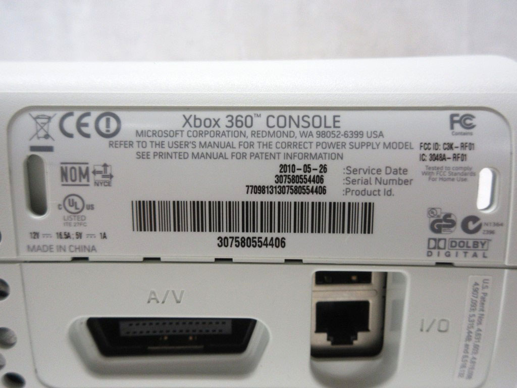 03K070 XBOX360 body part only not yet verification junk treatment present condition part removing selling out 