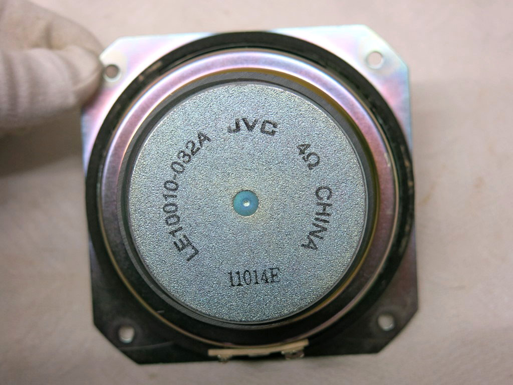 03K148 JVC スピーカーユニット 4Ω [10.2cm × 10.2cm] 2点セット 現状 売り切り_画像7