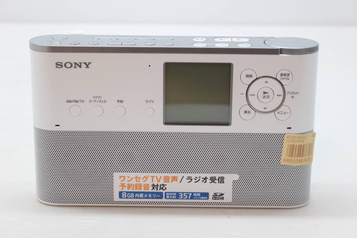 19800 jpy ~*F1* exhibition goods * SONY portable radio recorder ICZ-R250TV AM FM Sony present condition goods 