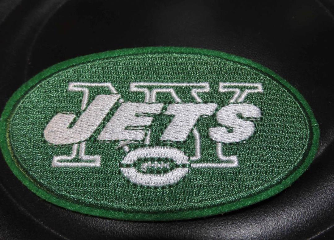 深緑◆新品NFLニューヨーク・ジェッツNew York Jets刺繍ワッペン楕円形☆アメフトUSアメリカンフットボール アメリカ サポーター■洋服DIY_画像2