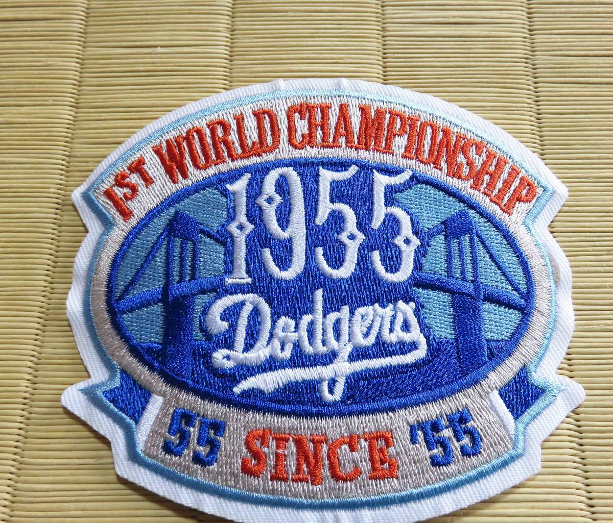 1955青橋LA◆激渋MLBロサンゼルス・ドジャース優勝記念Los Angeles Dodgers野球 アメリカ ベースボール刺繍ワッペン激渋◆メジャーリーグの画像5