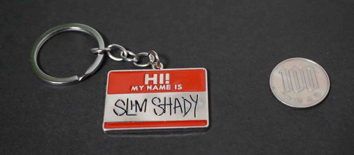 《KEY白赤EM名札》■新品■Eminem エミネム『SLIM Shady』 キーホルダー■アメリカ Music ヒップホップ◆音楽 歌手 ◇コスプレ◎激渋_画像3