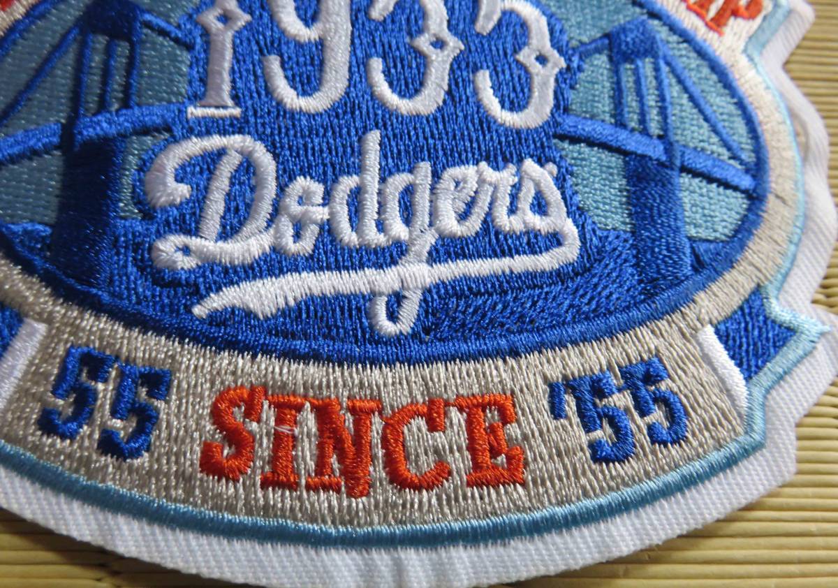 1955青橋LA◆激渋MLBロサンゼルス・ドジャース優勝記念Los Angeles Dodgers野球 アメリカ ベースボール刺繍ワッペン激渋◆メジャーリーグの画像9