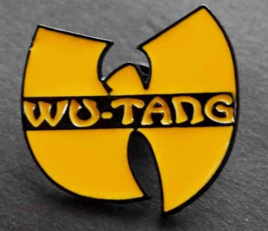 PIN黄黒W■激渋『WU-TANG ウ―タン・クラン』アメリカヒップホップ■新品ピンバッジ バッチ■おしゃれ ファッション MUSIC■ファッションの画像1