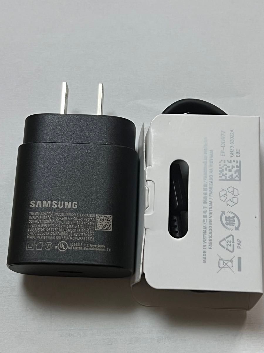 Samsung 25w急速充電器セット