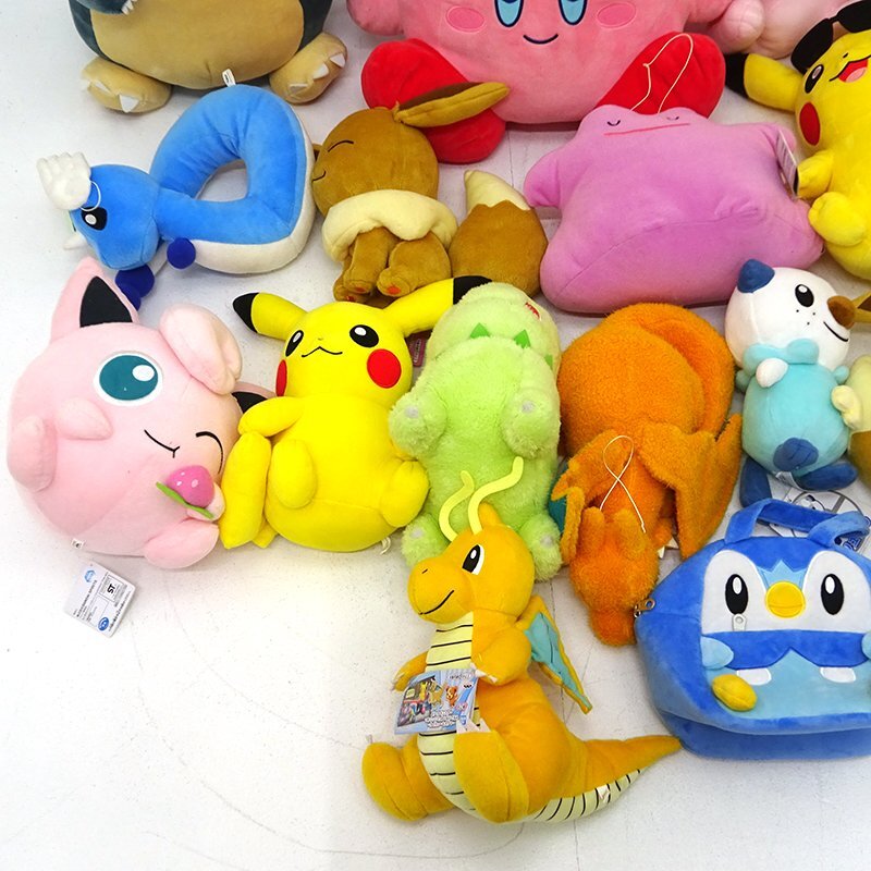 ★中古★ポケモン カービィ他 ぬいぐるみ まとめ売りセット (イーブイ/ピカチュウ/カビゴン/ミュウ/メタモン/チコリータ他)★【TY712】_画像4