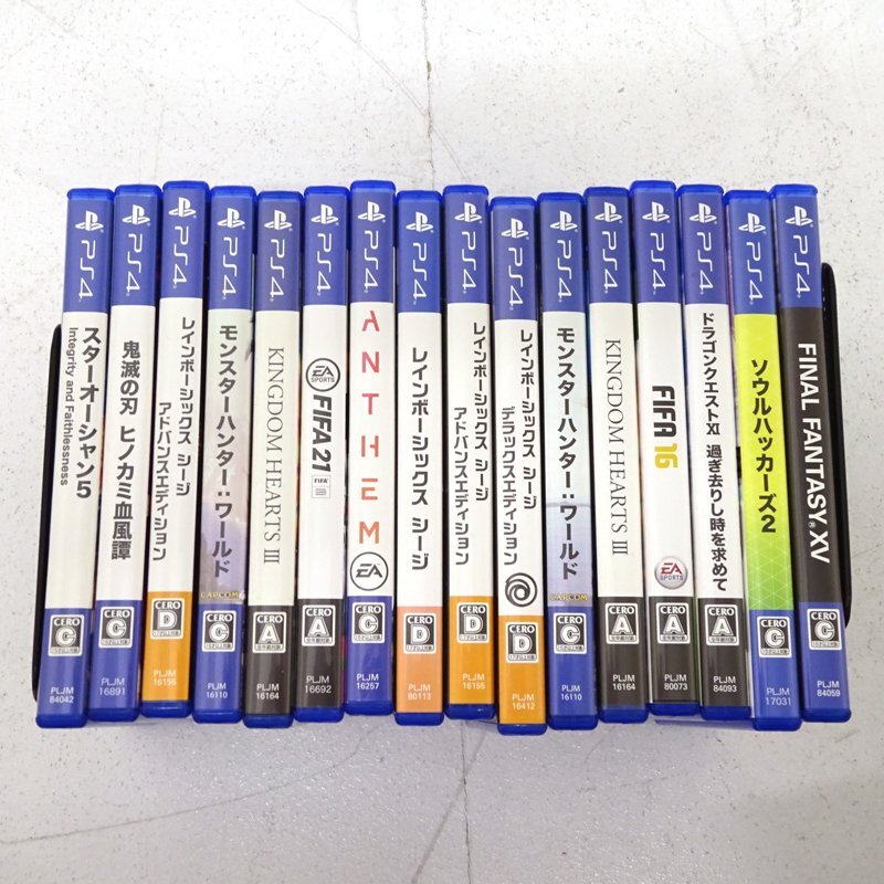 * Junk *PS4 soft ( overseas edition contains ) set sale total 100ps.@(.. crack . thing ./NBA/ Sakura war / Dragon Ball /.. other )*[GM617]