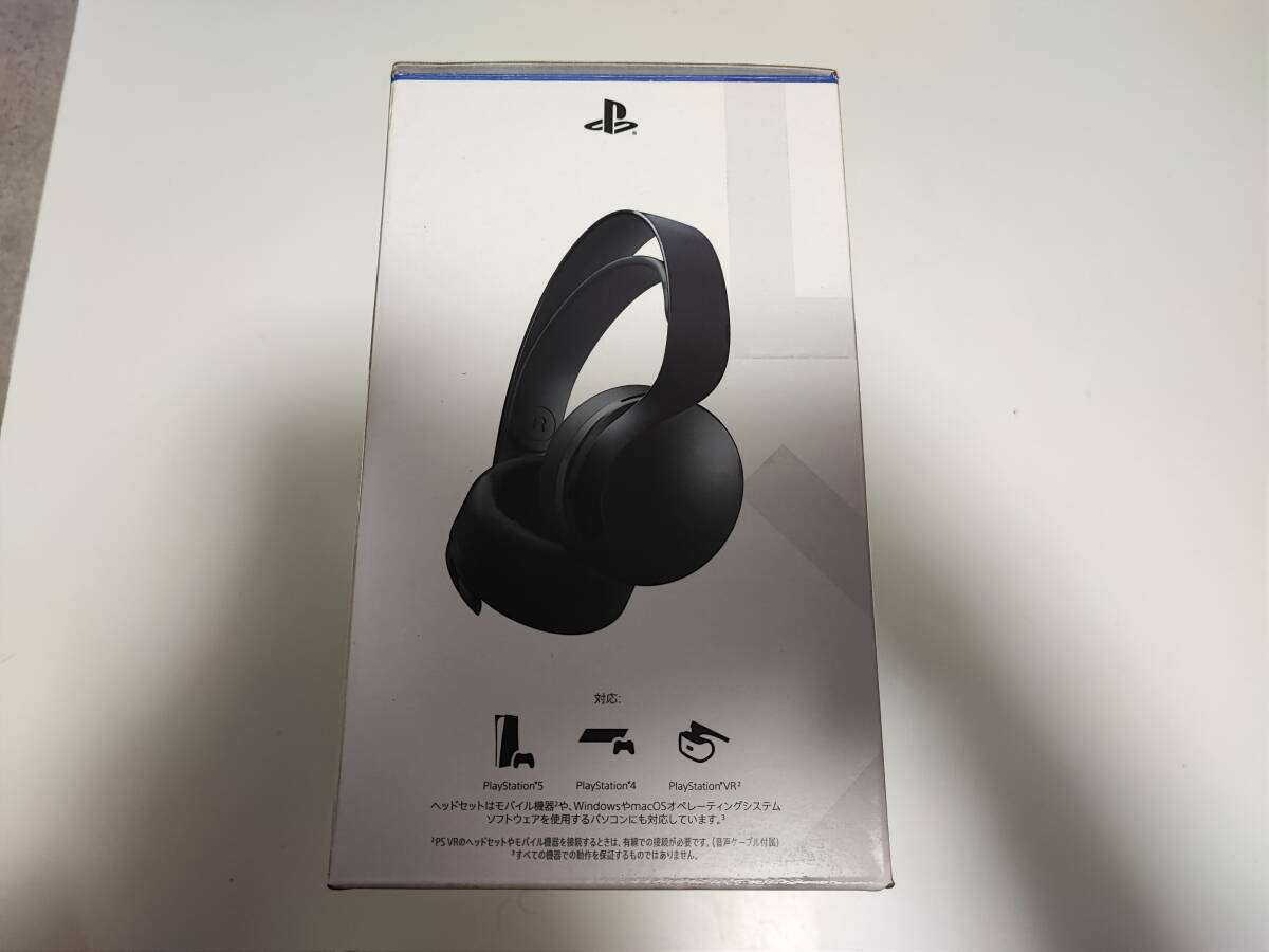 ◇SONY PlayStation5 PULSE 3D Wireless Headset / ワイヤレスヘッドセット ミッドナイトブラック for PS5,PS4◇新品未開封 CFI-ZWH1J_画像2