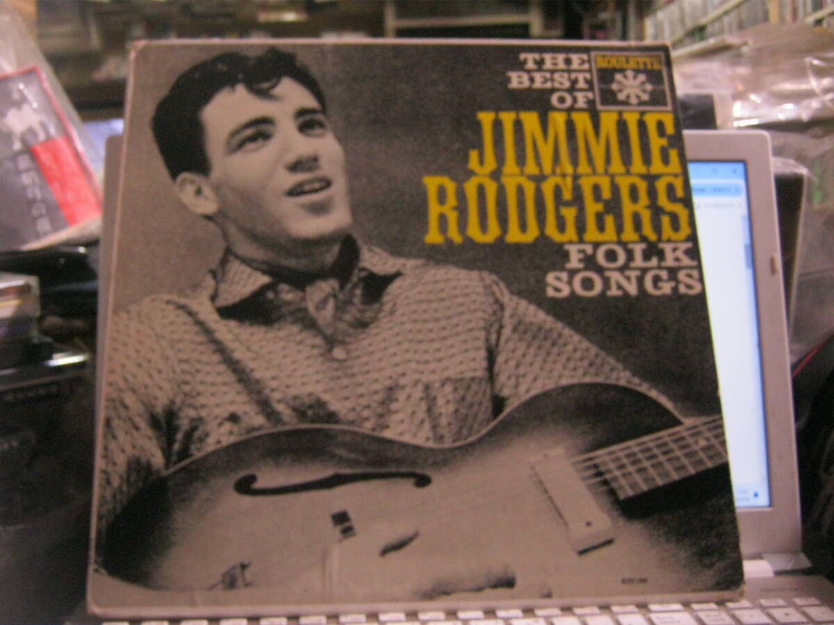 JIMMIE RODGERS ジミーロジャース / BEST OF ... FOLK SONGS U.S.LP ROULETTE _画像1