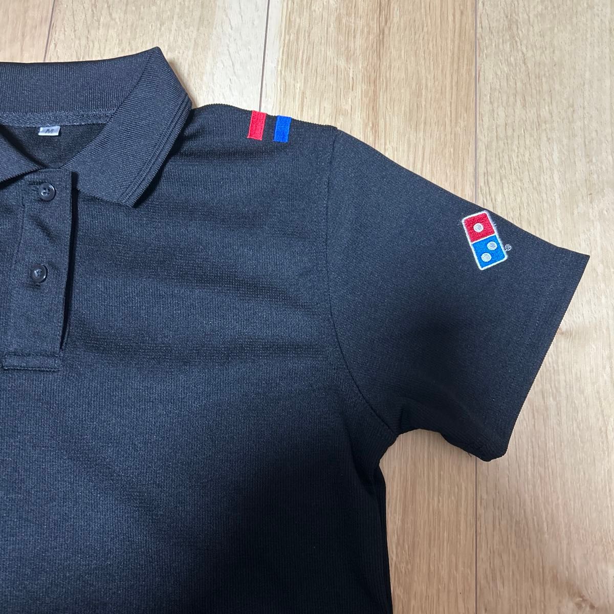 Domino's Pizza ドミノピザ　制服　ポロシャツ　半袖　帽子　キャップ　コスプレ　黒　ロゴ