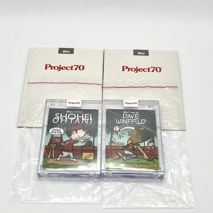 1円〜　2枚セット！　大谷翔平 カード トレカ Topps Project70 ♯890 ♯891 スヌーピー SnoopDogg スヌープドッグ インスパイア_画像3