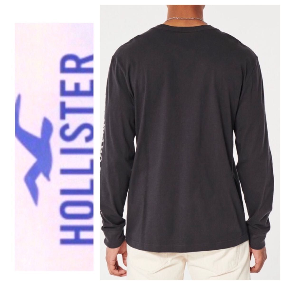 割引あり◎M◎新品正規品◎ホリスター◎HOLLISTER ◎ロングTシャツ送料込