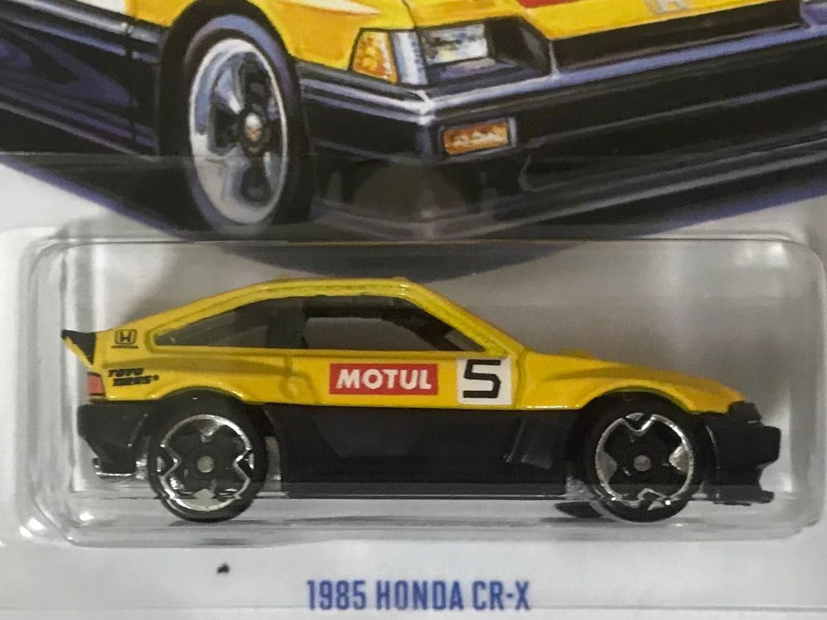 ホットウィール 1985 HONDA CR-X HotWheels ホンダ CRX Jインポーツ MOTUL モチュール 未開封