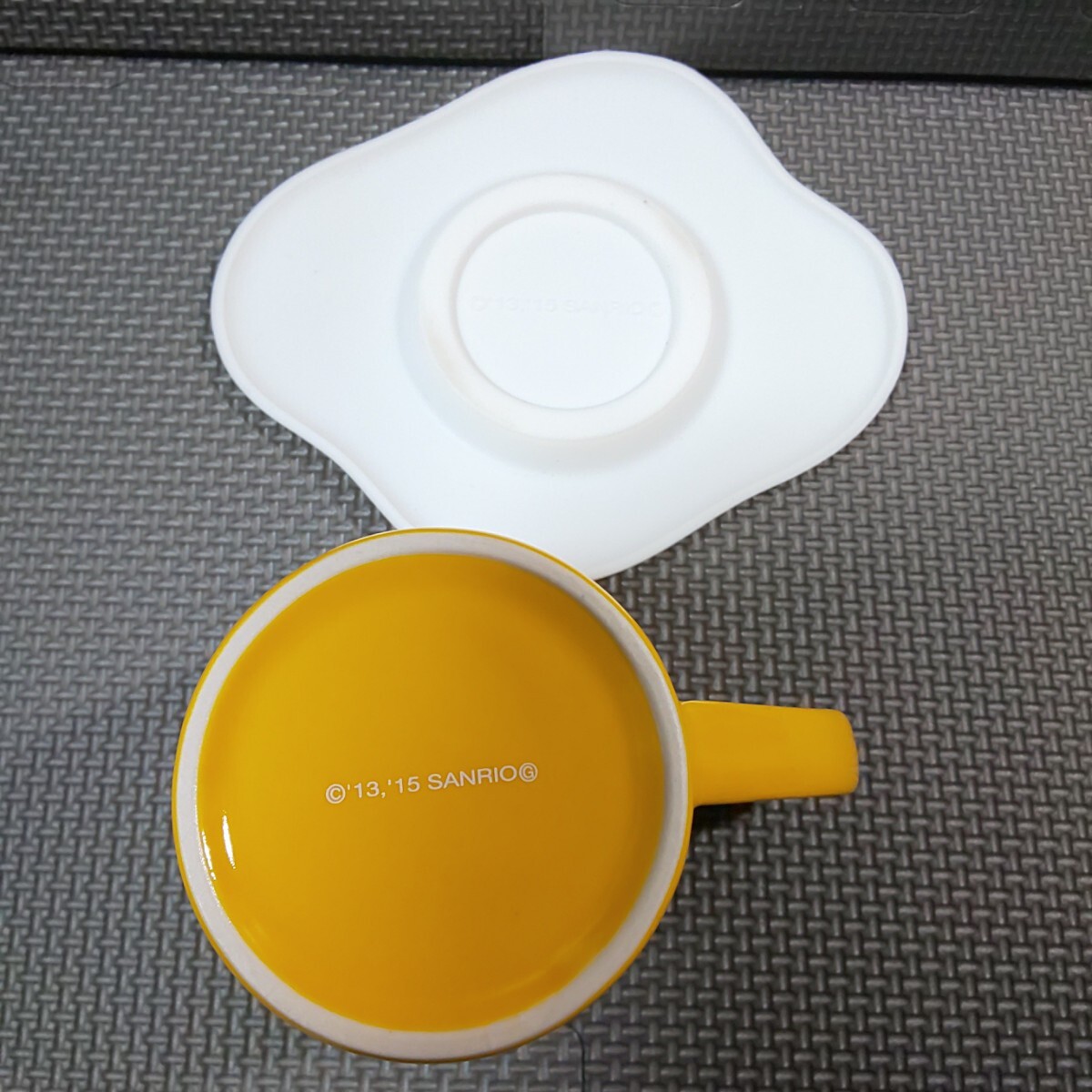ぐでたま「マグカップ&ソーサー 1客」陶器製(マグカップ) シリコンソーサー_画像8