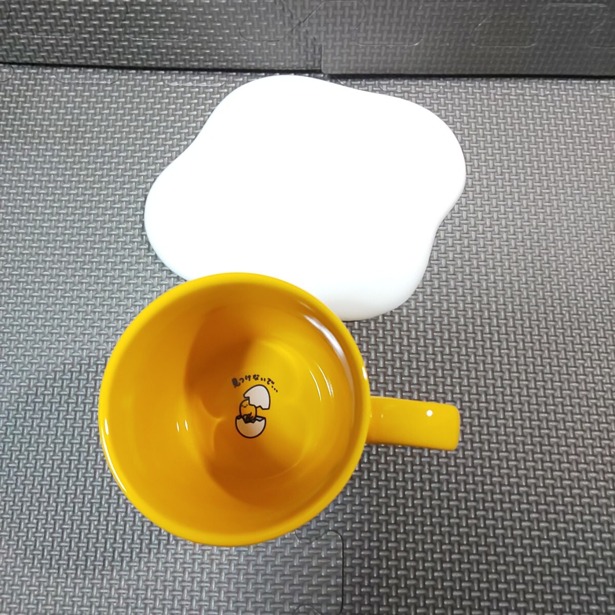 ぐでたま「マグカップ&ソーサー 1客」陶器製(マグカップ) シリコンソーサー_画像7