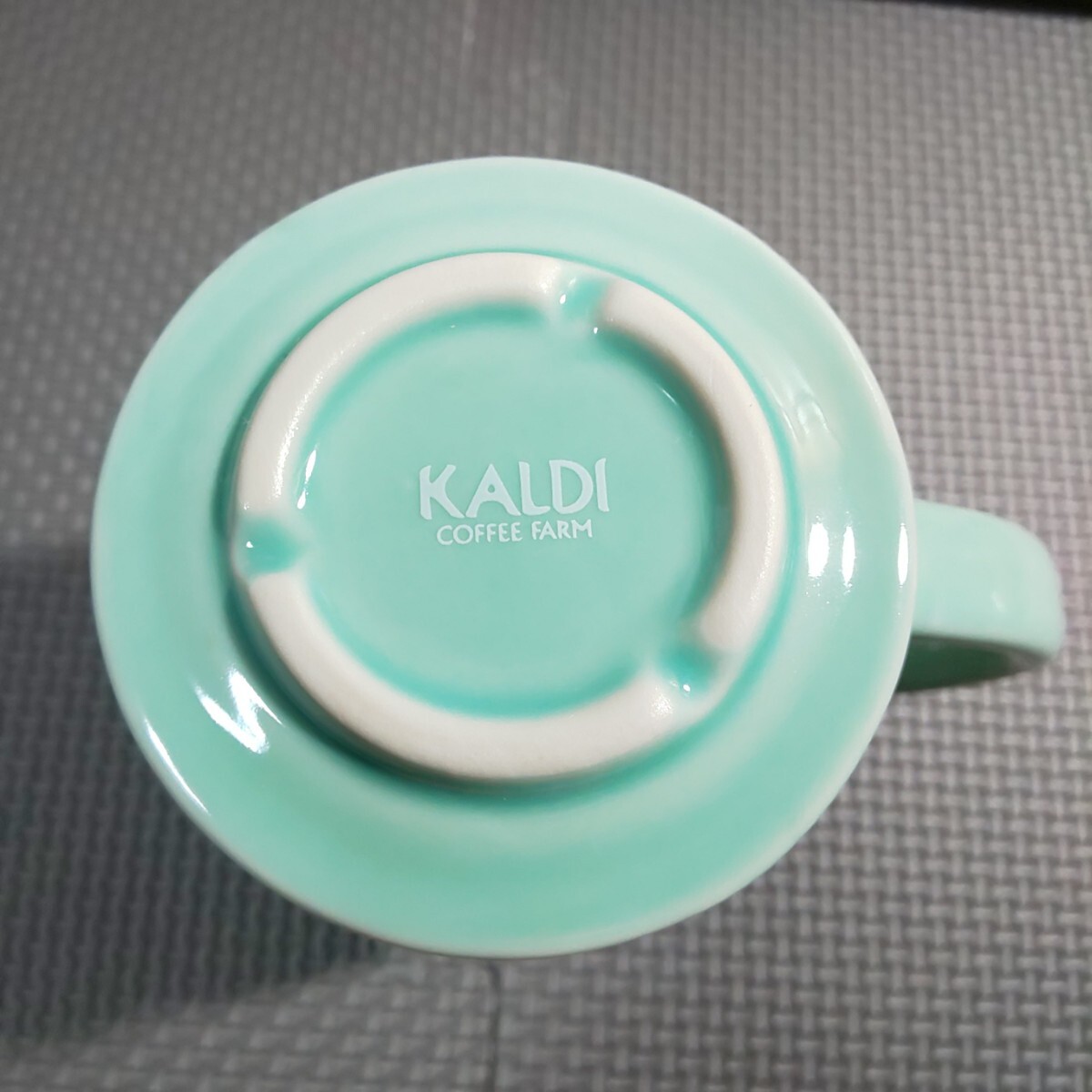 カルディ「2021 ワインカップ 1個」陶器製 Kaldi グリーン系 カップ_画像9