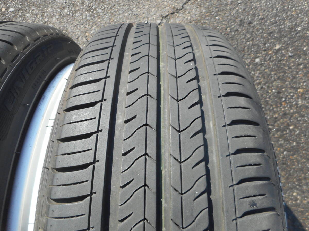 軽サイズ ステルスレーシング STEALTH RACING 7J 15インチ +30 PCD100-4穴 良品 165/45R15 ROAD MILEAGE UNIGRIP 2023年製 バリ溝タイヤ付の画像9