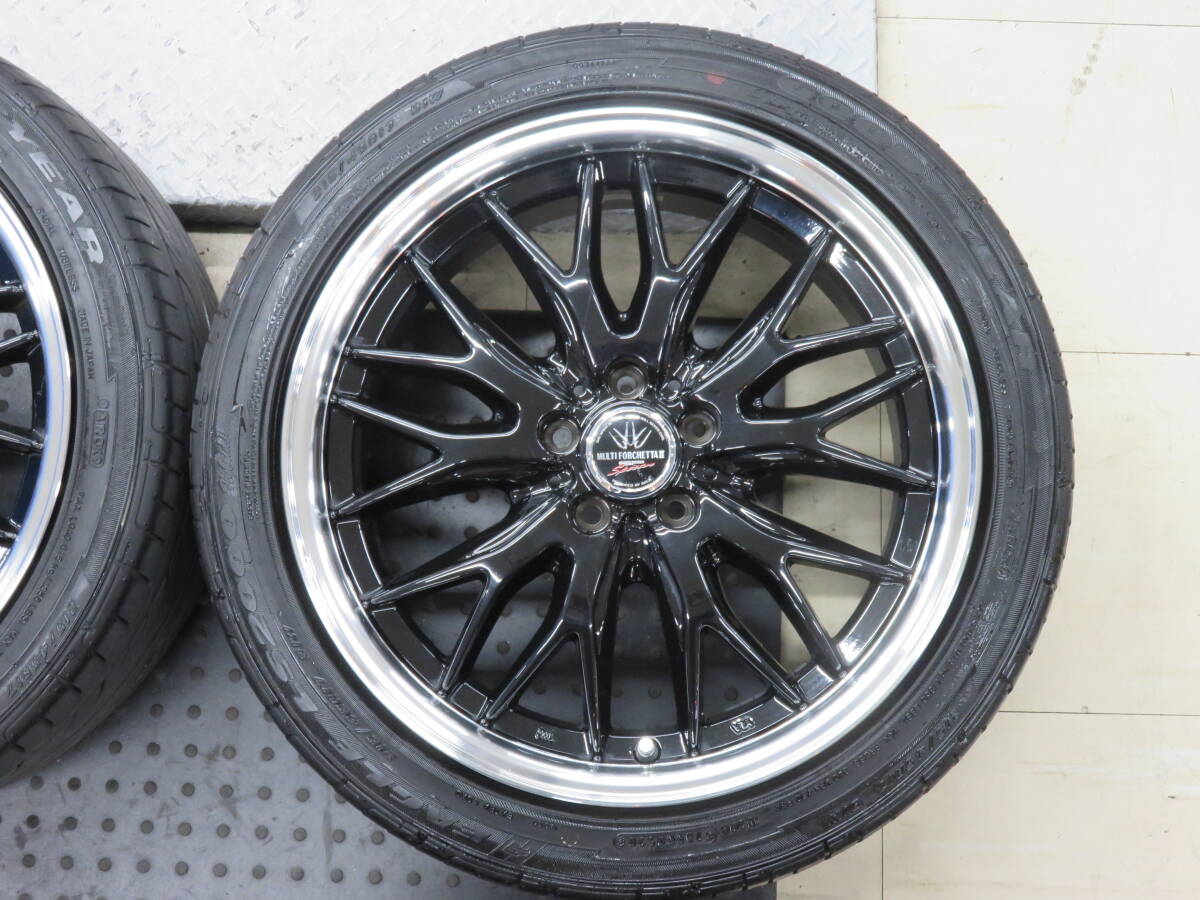 ★ロクサーニ マルチフォルケッタⅡ 17×7J +47 100/5H グッドイヤー イーグルLS2000 215/45R17 2020年製 4本セット★ プリウスなど_画像5