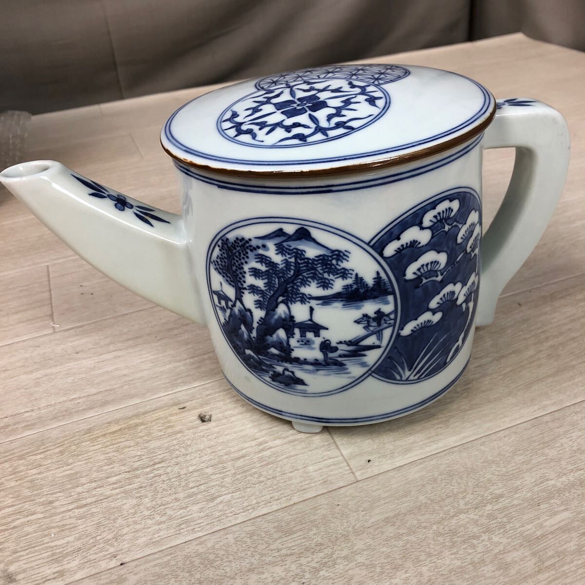 KT406】水次　静山造　水注 茶道具　茶器 片口水次 _画像1