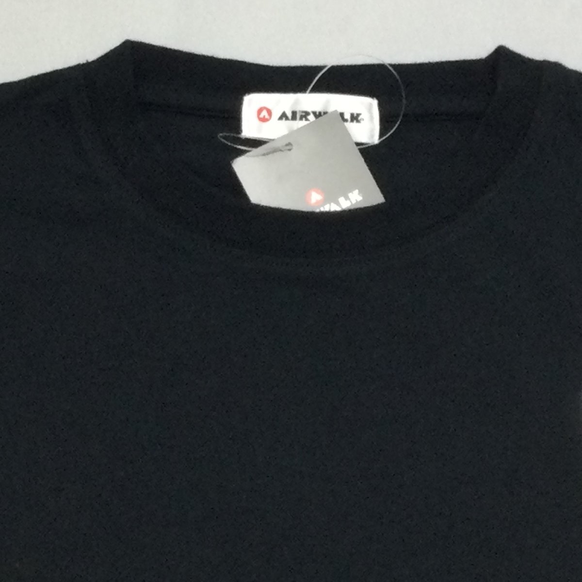 【送料無料】【新品】AIR WALK（エアウォーク） メンズ長袖Tシャツ（コットン100％）   L   ブラック★31201の画像4