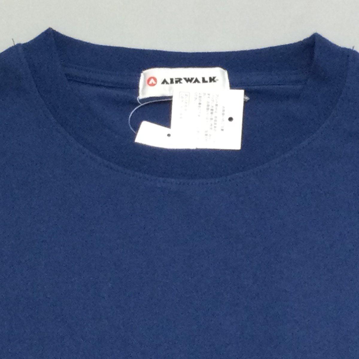 【送料無料】【新品】AIR WALK（エアウォーク） メンズ長袖Tシャツ（コットン100％）   L   ダークブルー★31201の画像4