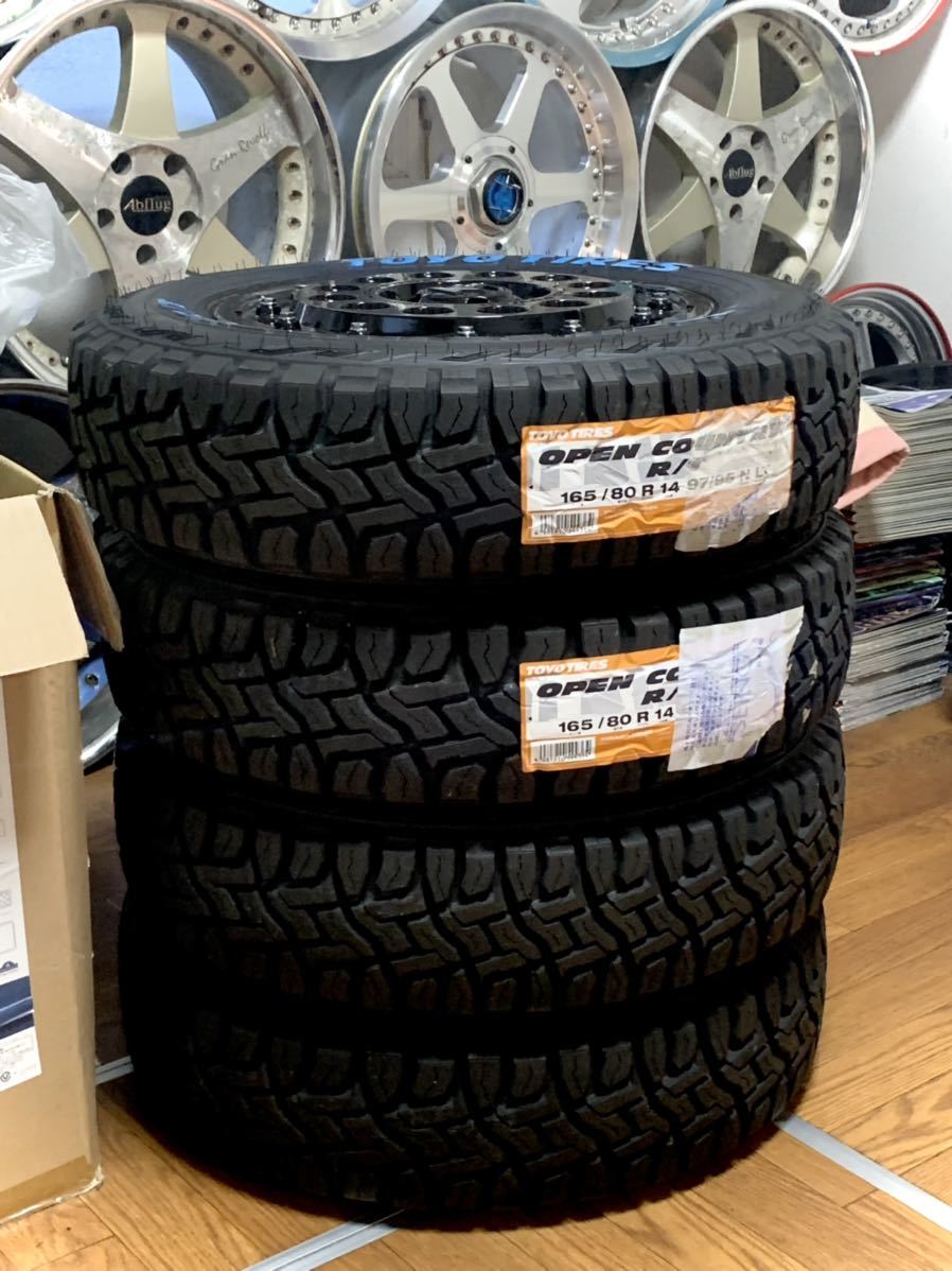 新品未使用品!! TOYO オープンカントリー ホワイトレター 165/80R14 NITRO POWER H12 ショットガン プロボックス サクシード ハスラー 即決の画像10