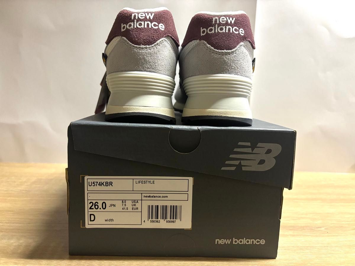 未使用 26cm D ニューバランス U574KBR グレー new balance