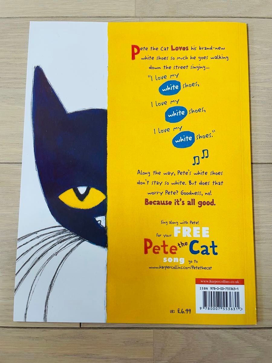 英語絵本 Pete the catねこのピートだいすきなしろいくつ 洋書