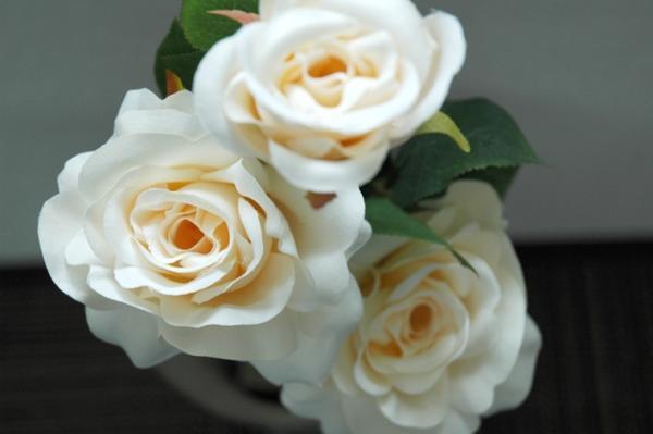 ● バラ 花4個 X 12本 造花 アート インテリア フラワーアレンジメント アーティシャルフラワー 花材 材料 薔薇 ローズ No.1の画像3