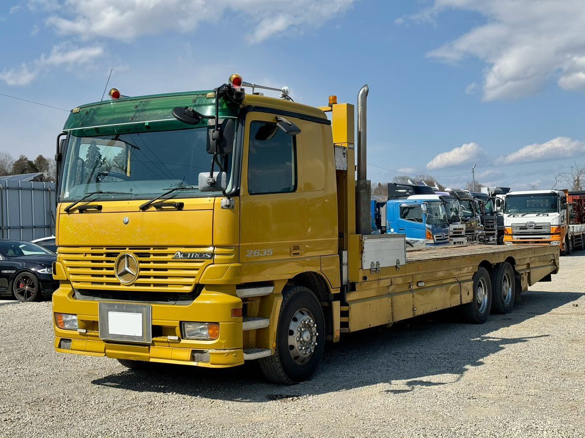 平成15年式・メルセデスベンツ・重機運搬車・積載12000kg・ツーデフ・ロングジャッキ・距離44万㌔・ウインチ付・ラジコン有_画像5