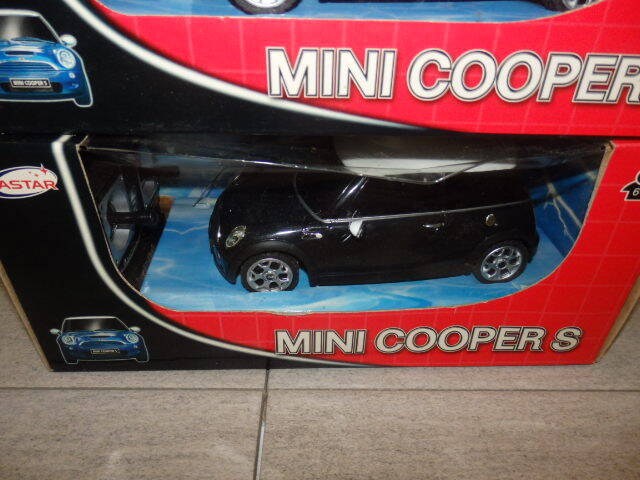 [ unused ]RASTAR Mini Cooper radio-controller black blue MINI COOPER S toy collection interior 2 kind G7535